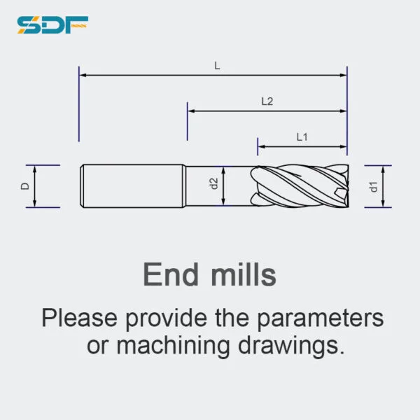 Customized carbide CNC cutting tools for precision end mills