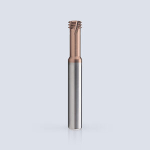 SDF-P Series Tungsten Carbide Triple Tooth 2D Metric Thread Milling Cutter with ALTiSiN Coating