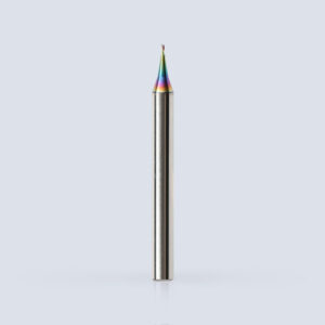 Micro-Diameter 2-Flute Ball Nose End Mill for Copper and Aluminum Alloys