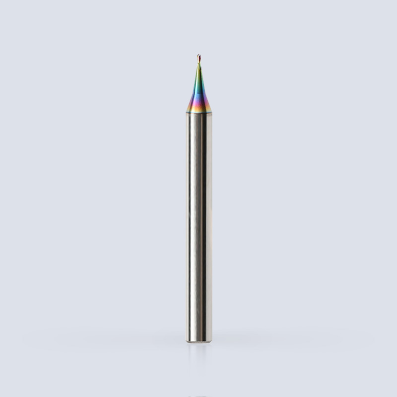 Micro-Diameter 2-Flute Ball Nose End Mill for Copper and Aluminum Alloys